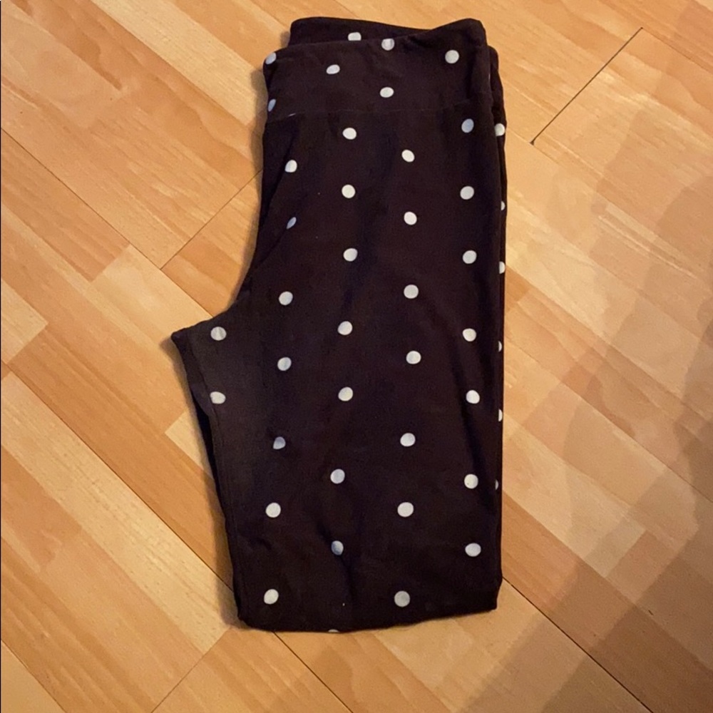 Lularoe tc polka dot leggings